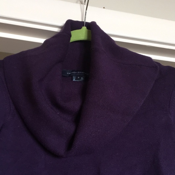 French connection purple cowl neck sweater - Picture 2 of 4